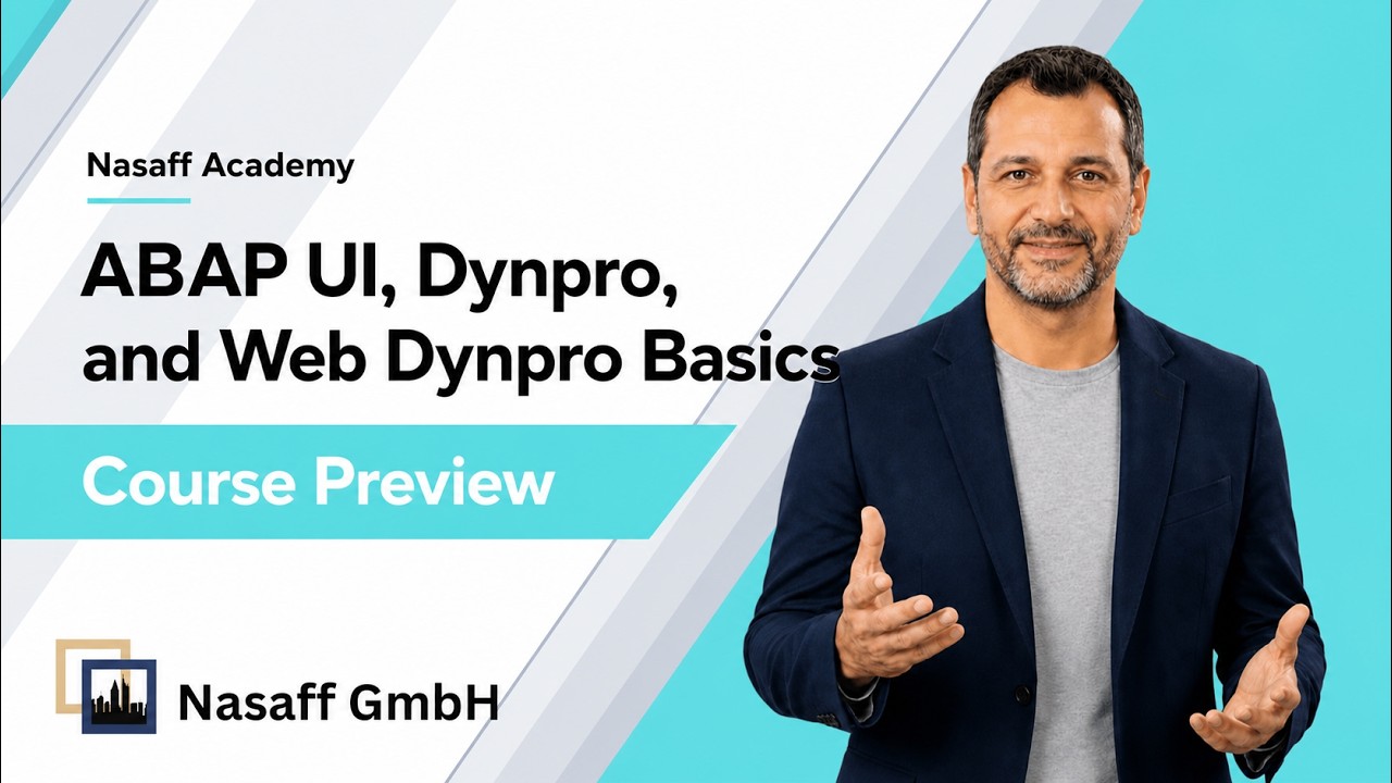 Course Preview - ABAP UI, Dynpro, and Web Dynpro Basics