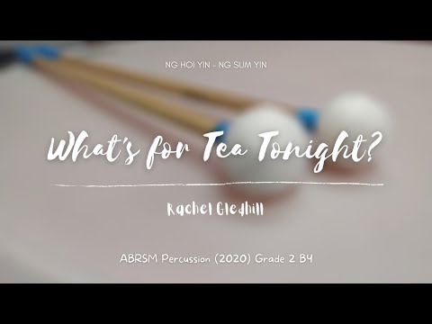ABRSM Percussion 2020 Grade 2 B4 - What's for Tea Tonight?, by Vogler