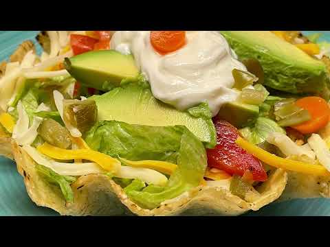 EDIBLE TACO SALAD BOWL | DELICIOUS | QUICK & EASY | SIMPLE