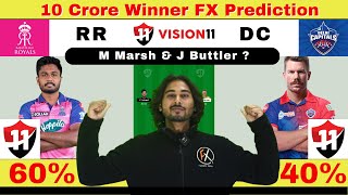 RR vs DC Dream11 Prediction, Rajasthan Royals vs Delhi Capitals, RR vs DC Dream11 Team, IPL T20 2023