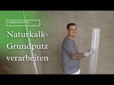 Kalk-Grundputz verarbeiten