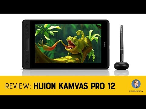 Grafinė planšetė HUION Kamvas Pro 12 video