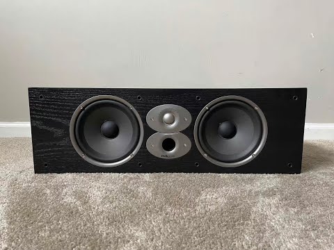 Black wooden polk csi a6 audio speaker, 5.1, 150w