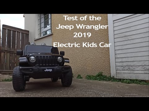 Test of the JEEP WRANGLER RUBICON 2019 - 12v Battery Electric Kids Car Ride