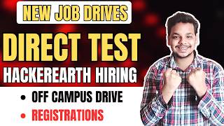 Hackerearth Direct Test Hiring | Chargebee Off Campus Job Drive | 2026, 2025 Batch Hirings| Freshers
