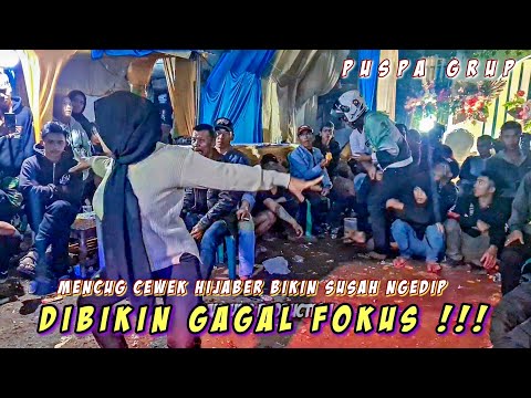 Bikin Susah Ngedip!!! Cewek Hijaber Mencug Bajidoran Kahot - Bajidor Puspa Grup