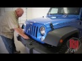 Rock Hard 4x4 Light Mount w/ Grille Guard for Factory Front Bumper - JK