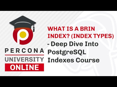 Lesson 1 Overview Deep Dive Into PostgreSQL Indexes Course Percona University Online