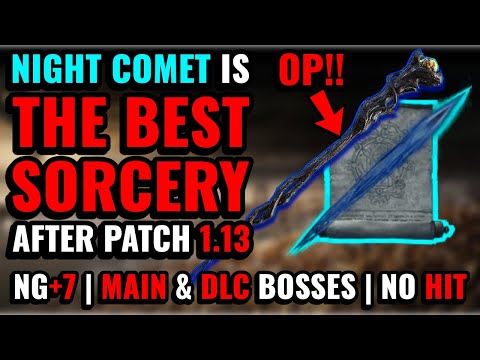 [ELDEN RING] This OP Night Comet Mage Build is the BEST after 1.13 (NG+7, Main & DLC Bosses, No Hit)