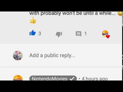 I forgot to tell you guys that NintendoMovies ❤️’d my comment on April 15th! 😀👍