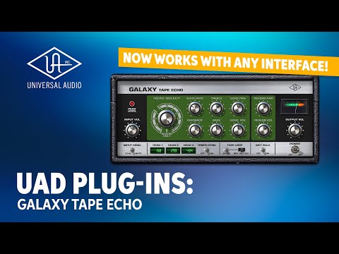 Universal Audio UAD Galaxy Tape Echo Plug-In Demo
