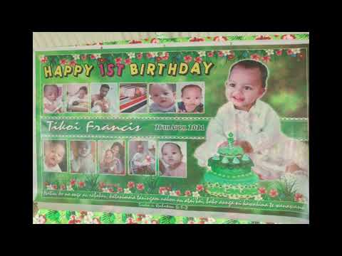 Nei Tikoi Francis First birthday| 26/04/21| Bikenibeu Tarawa.