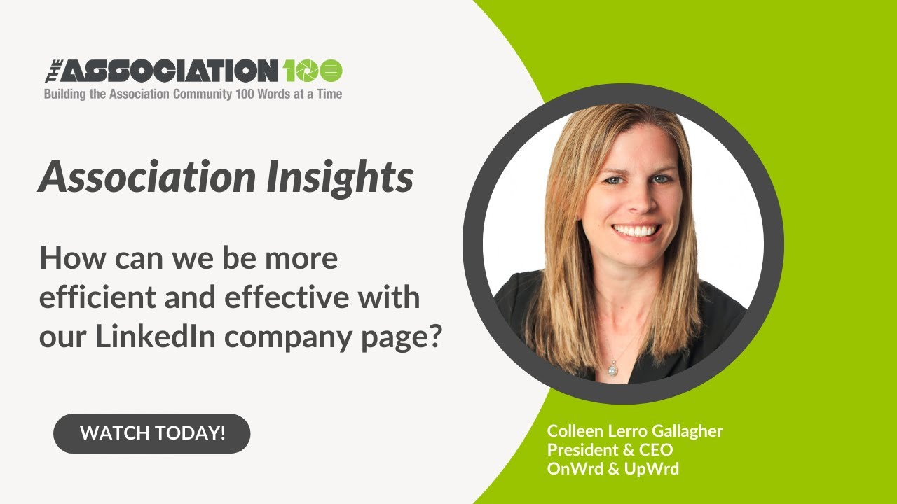 Association Insights: Become more Consistent and Effective on LinkedIn