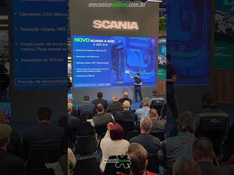 Scania apresenta modelos a gás e elétrico