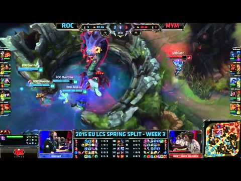 Roccat vs MYM Highlights ( Team ROCCAT vs MeetYourMakers ) - 2015 EU LCS Spring W3D2
