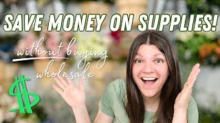 My BEST money saving tips for wreath supplies without buying wholesale to increase your profits!