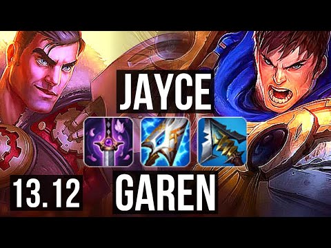 JAYCE vs GAREN (TOP) | 70% winrate, Legendary, 9/4/14 | KR Diamond | 13.12