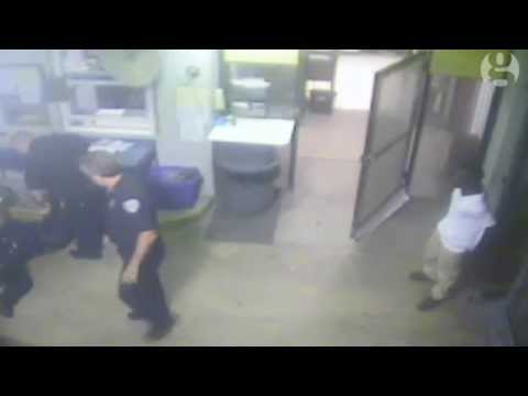 CCTV: Police officer saved by handcuffed teenager in Florida