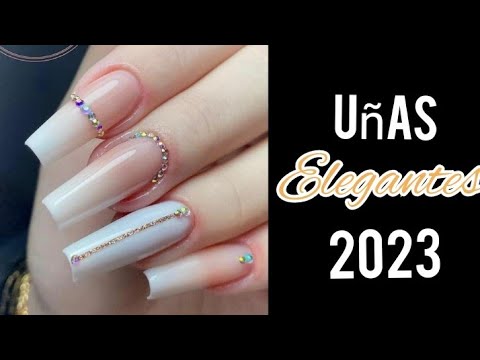 UÑAS ELEGANTES 2023 #uñasdecoradas #tendenciaenuñas #diseñosdeuñas #uñasnaturales #uñasacrilicas