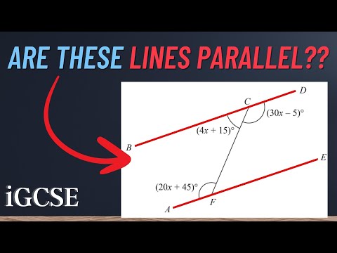 How to prove lines are parallel? #igcsemaths