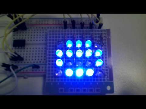A Charlieplex Display And A Board Layout Tip | Hackaday