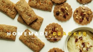 홈메이드 통밀 크래커 만들기, 쿠키 : How to make Homemade cracker : 全粒粉クラッカー - Cooking tree 쿠킹트리