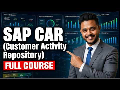 SAP CAR Customer Activity Repository Full Course ZaranTech
