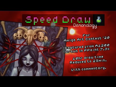Speeddraw Amiga Art Contest - Demonology - With Commentary