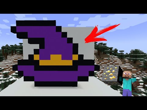 How to make WITCH HAT in Minecraft