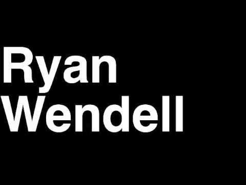How to Pronounce Ryan Wendell New England Patriots NFL Football Touchdown TD Tackle Hit Yard Run