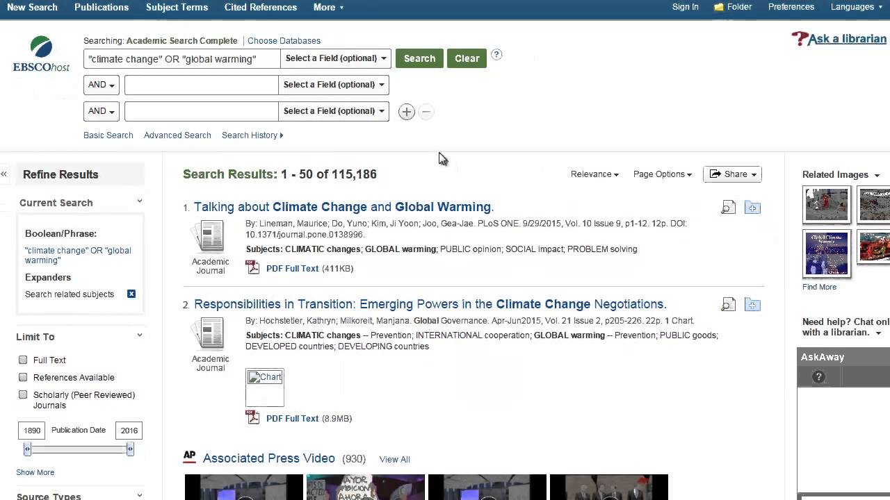 Finding Articles: Advanced Search Techniques