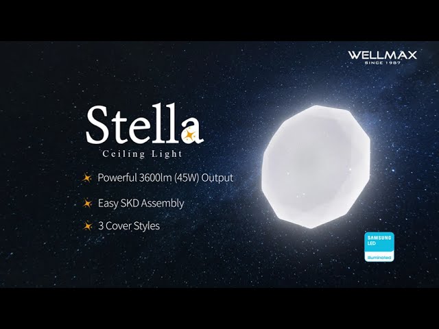 Stella Ceiling Light: 3600lm Brightness, Easy SKD Setup & More!✨