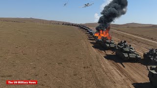 How A-10 Warthog knocked down a Russian Tank Rows with one shot