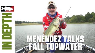 Mark Menendez Goes In-Depth on Fall Topwater Tactics