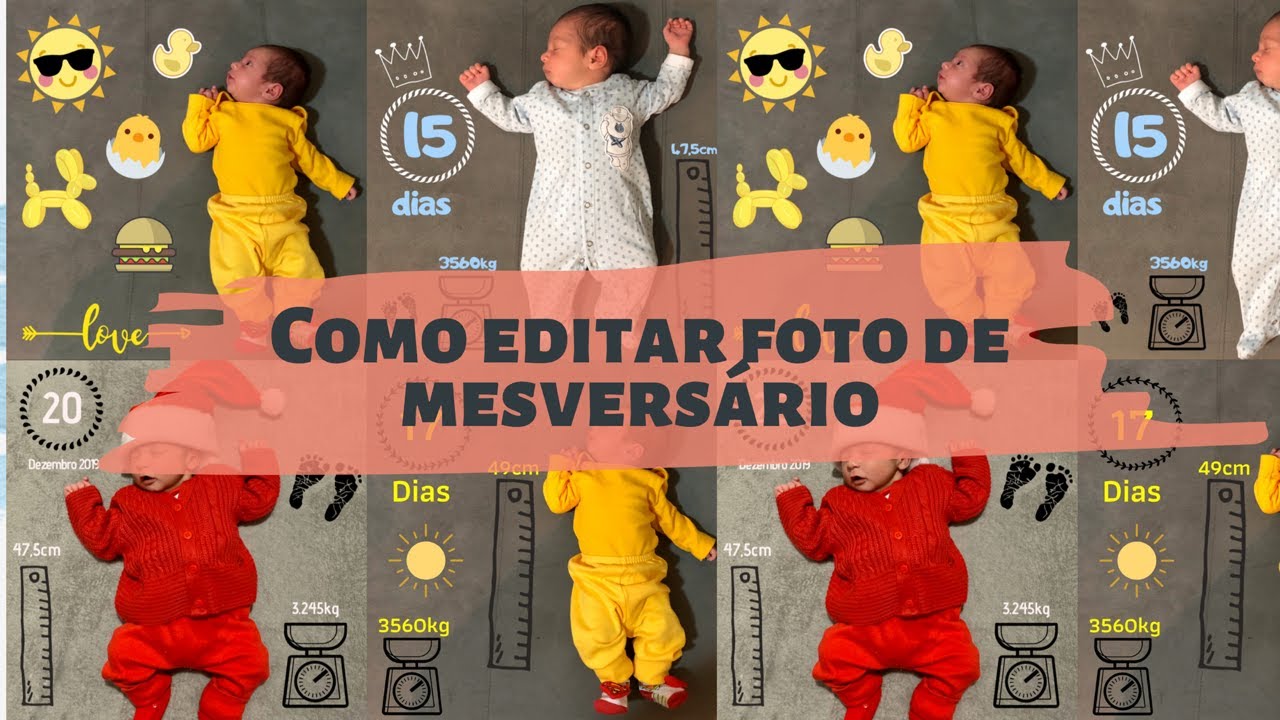 COMO EDITAR FOTO DE MESVERSÁRIO