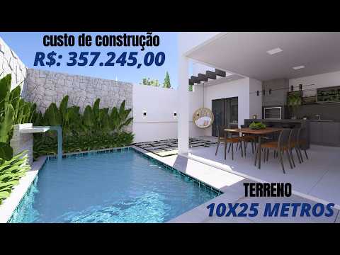 Essa Casa em um Terreno de 10x25m Vai te Surpreender!