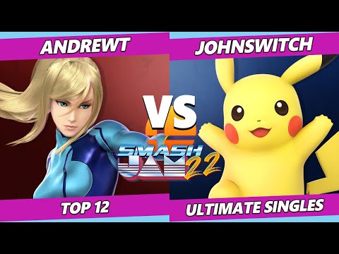 Smash Jam 22 Top 12 - AndrewT (ZSS) Vs. JohnSwitch (Palutena, Pikachu) SSBU Ultimate Tournament