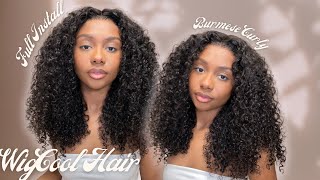 YOU NEED THIS CURLY WIG! 😍😍 | Voluminous & Bouncy Burmese Curly Full Wig Install | Ft. WigCool Hair