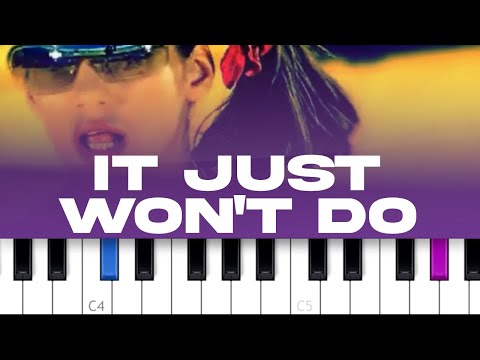 Tim Deluxe ft Sam Obernik - It Just Won't Do (piano tutorial)