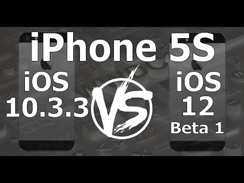Speed Test : iPhone 5S - iOS 10.3.3 vs iOS 12 Beta 1 Build 16A5288q