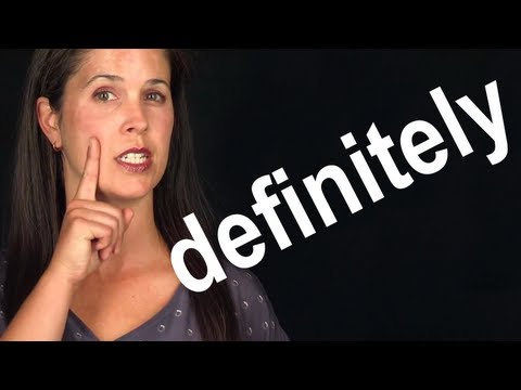 How to Pronounce DEFINITELY -- American English -- Word of the Week