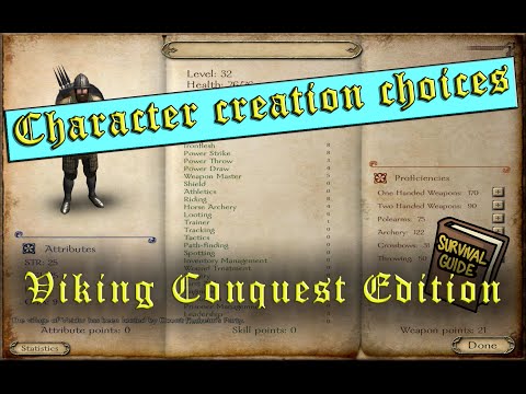How the starting choices affect the stats ? Guide - Mount&Blade Warband: Viking Conquest