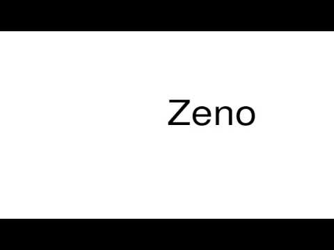 How to pronounce Zeno