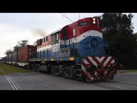 [4K] Colorido tren de contenedores de NCA con destino a Ferreyra pasando por Marcos Juárez!!!!!!