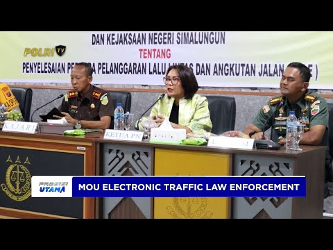 POLRES SIMALUNGUN, PN SIMALUNGUN DAN KEJAKSAAN GELAR MOU WUJUDKAN AMAN BERLALU LINTAS