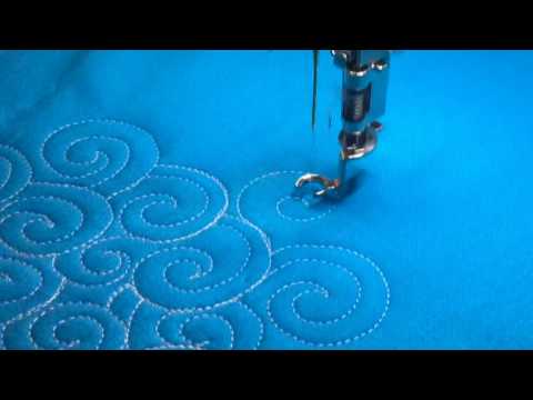 Free-Motion Quilting Ideas: Closed Swirls