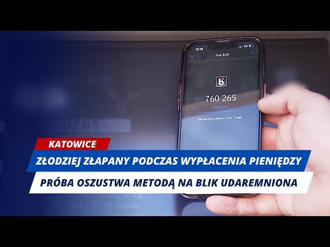 Oszustwo na BLIK. Złodziej złapany podczas próby wypłacenia pieniędzy