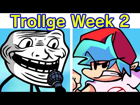 Friday Night Funkin' VS Trollge WEEK 2 + Cutscenes | Funkin Physics Demo (FNF Mod/Troll/Trollface)