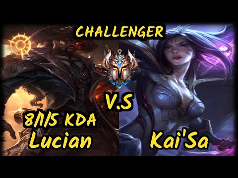 MMM K1ng (LUCIAN) vs KAI'SA - 8/1/5 KDA BOTTOM ADC CHALLENGER GAMEPLAY - OC