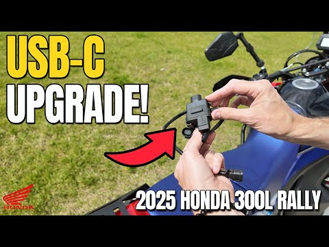 Installing the Honda OEM USB-C Charger 🔌 | CRF300L Rally Mod